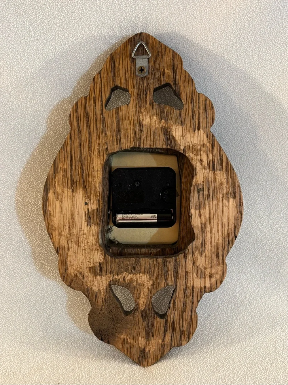 Vintage Kienzle Quartz Oak Wall Clock Decorative Wood Hanging Clock